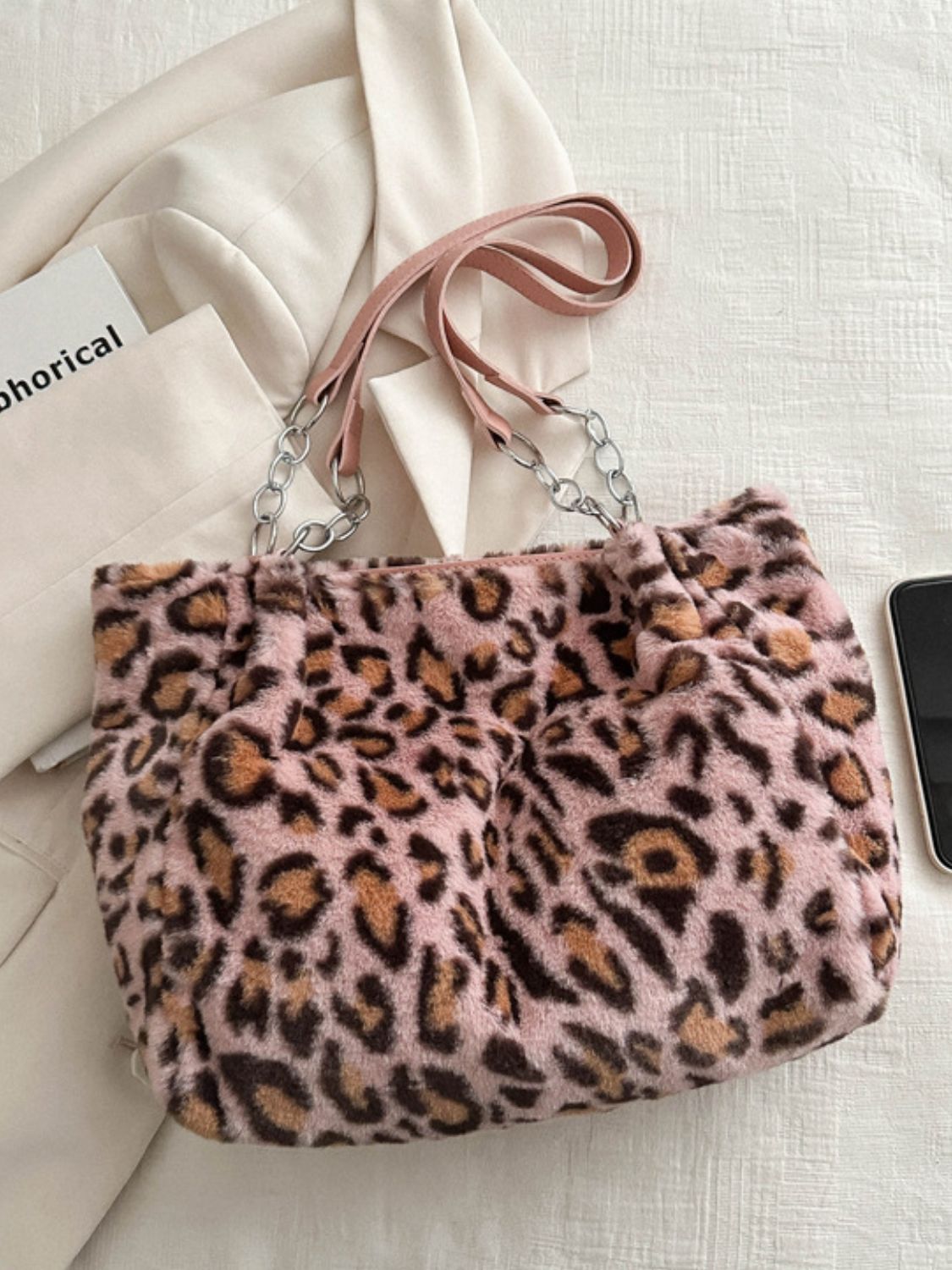 Faux Fur Leopard Bag