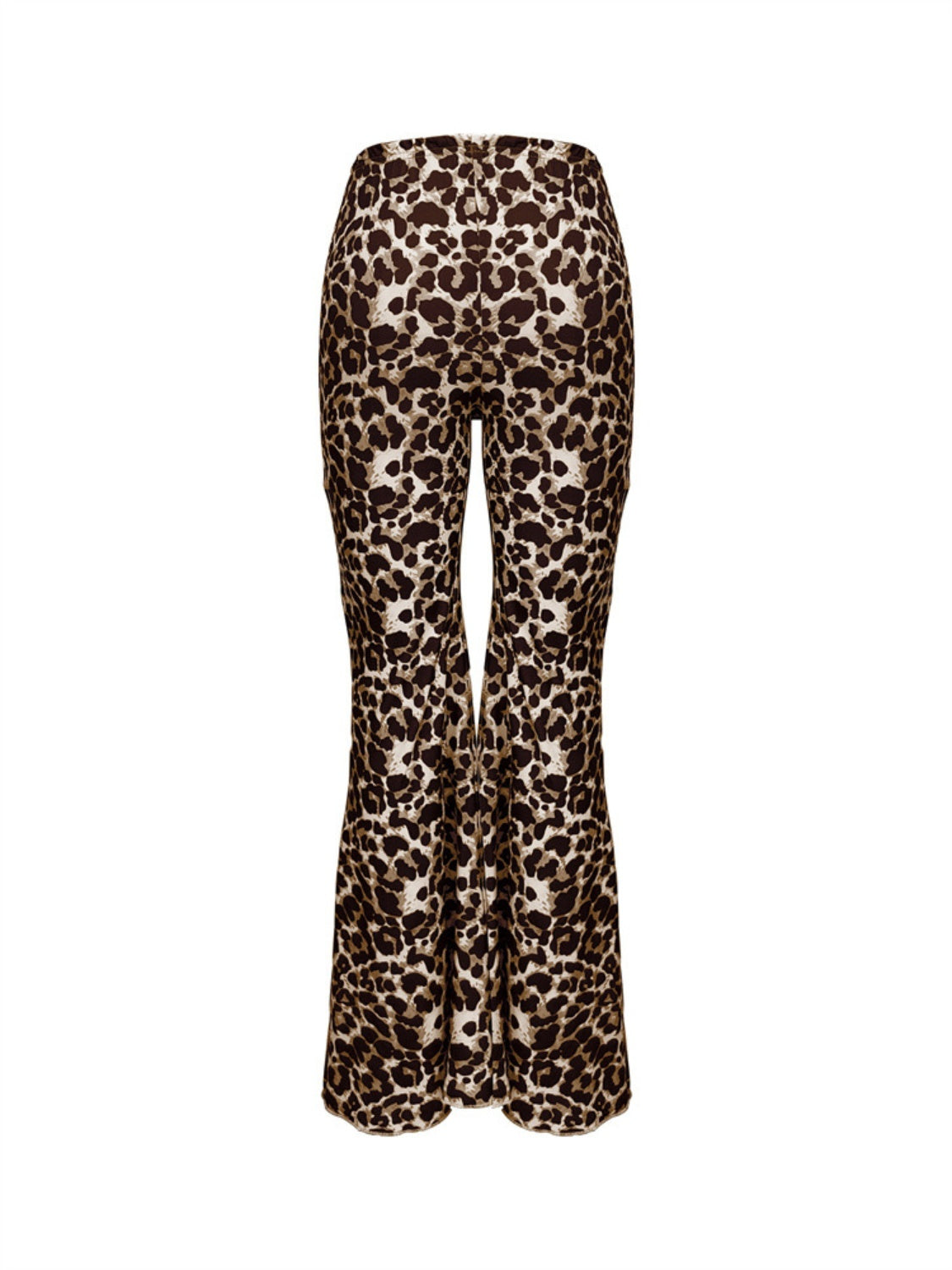 Leopard Print Flare Pants