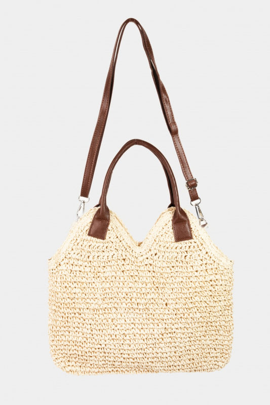 Braided Straw Shoulder Bag