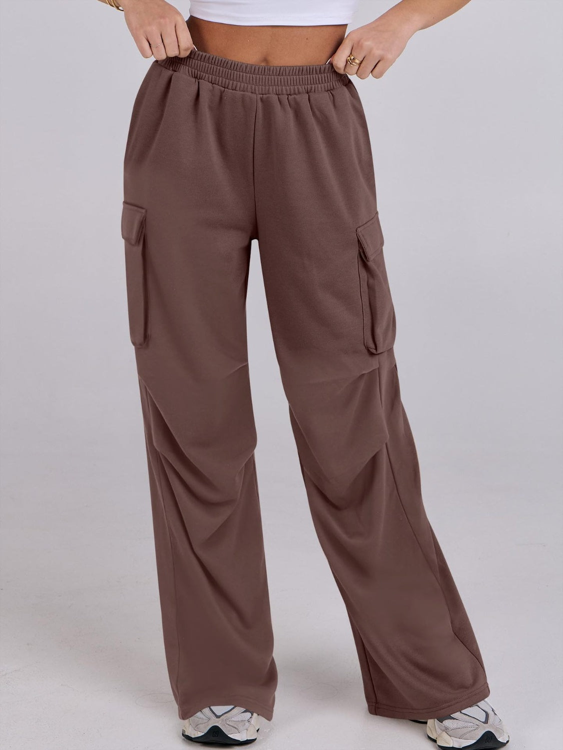 Wide-Leg Pants with Pockets