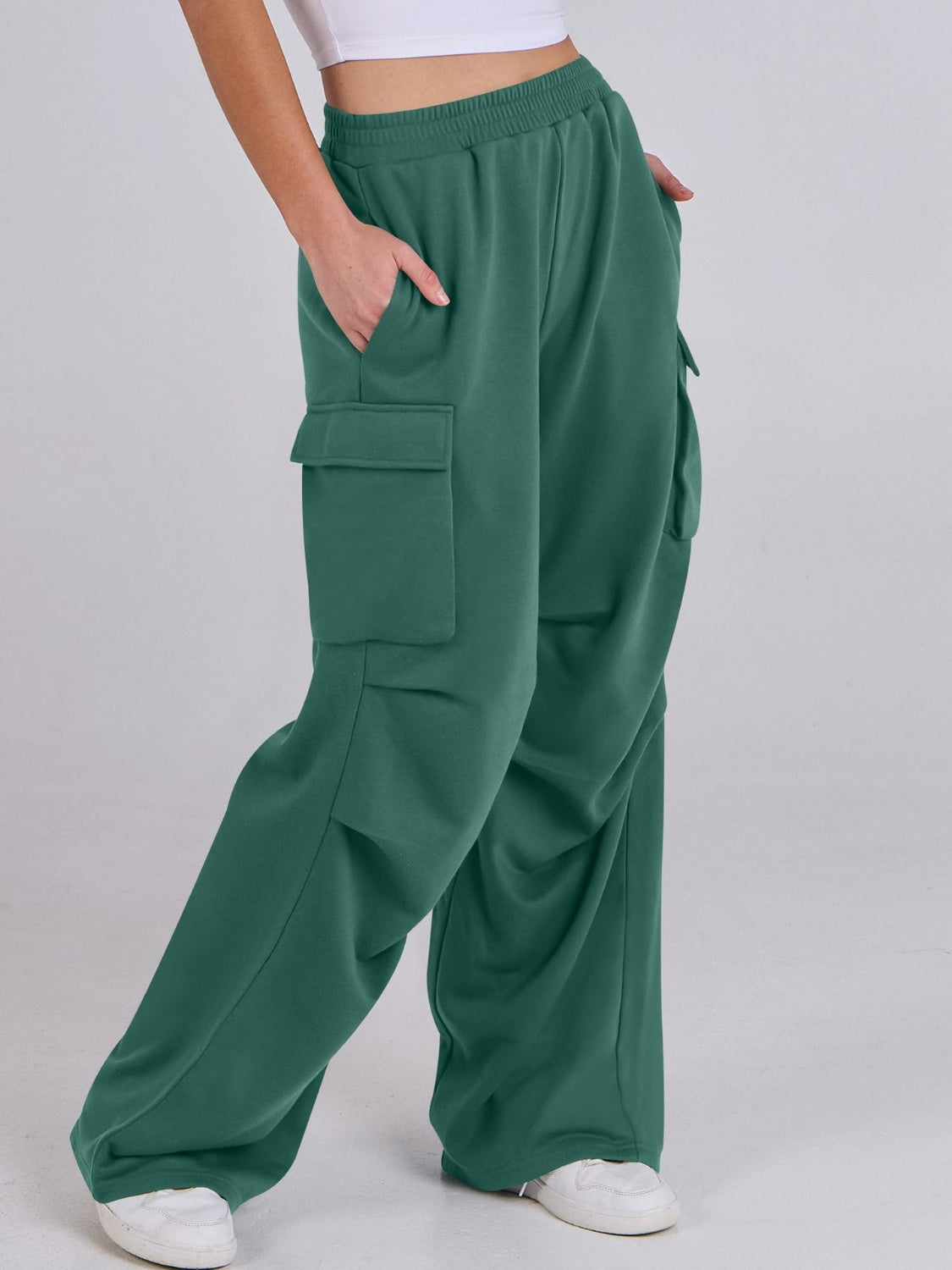 Wide-Leg Pants with Pockets