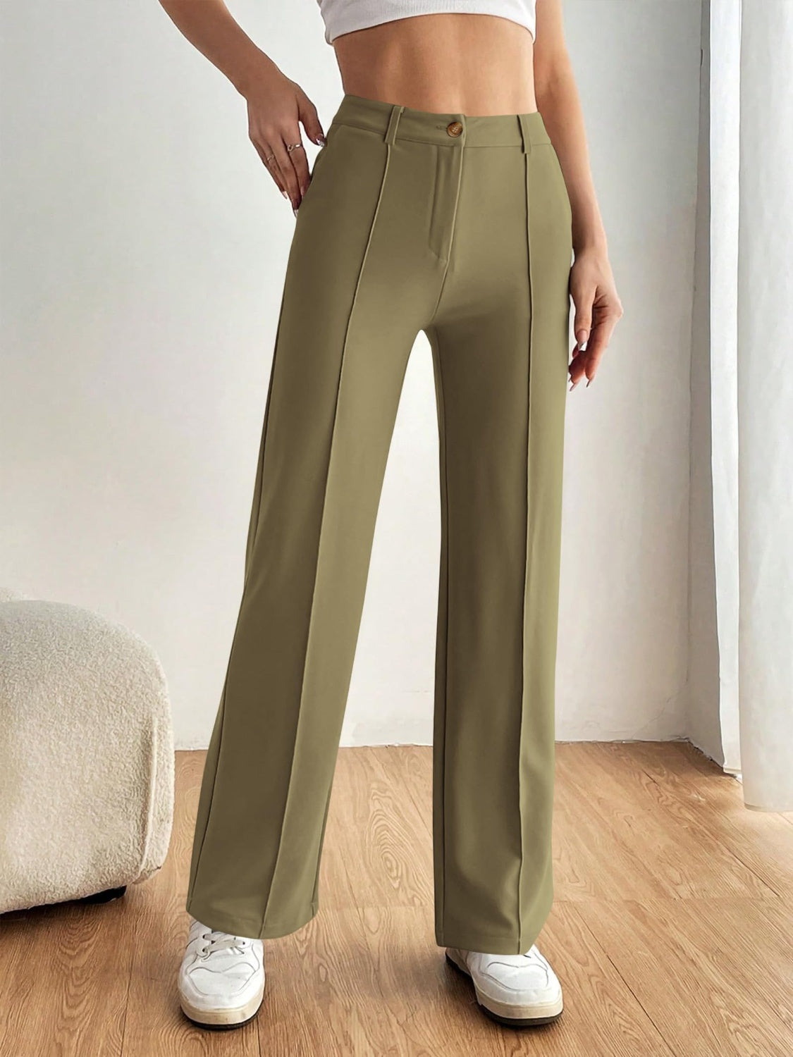 High-Waist Wide-Leg Pants