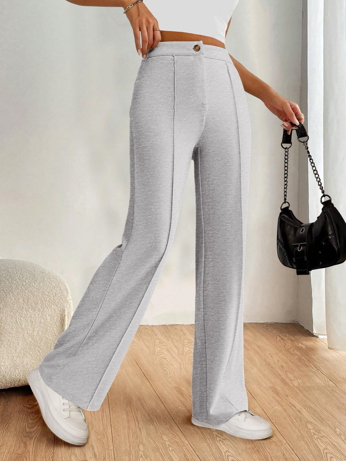 High-Waist Wide-Leg Pants