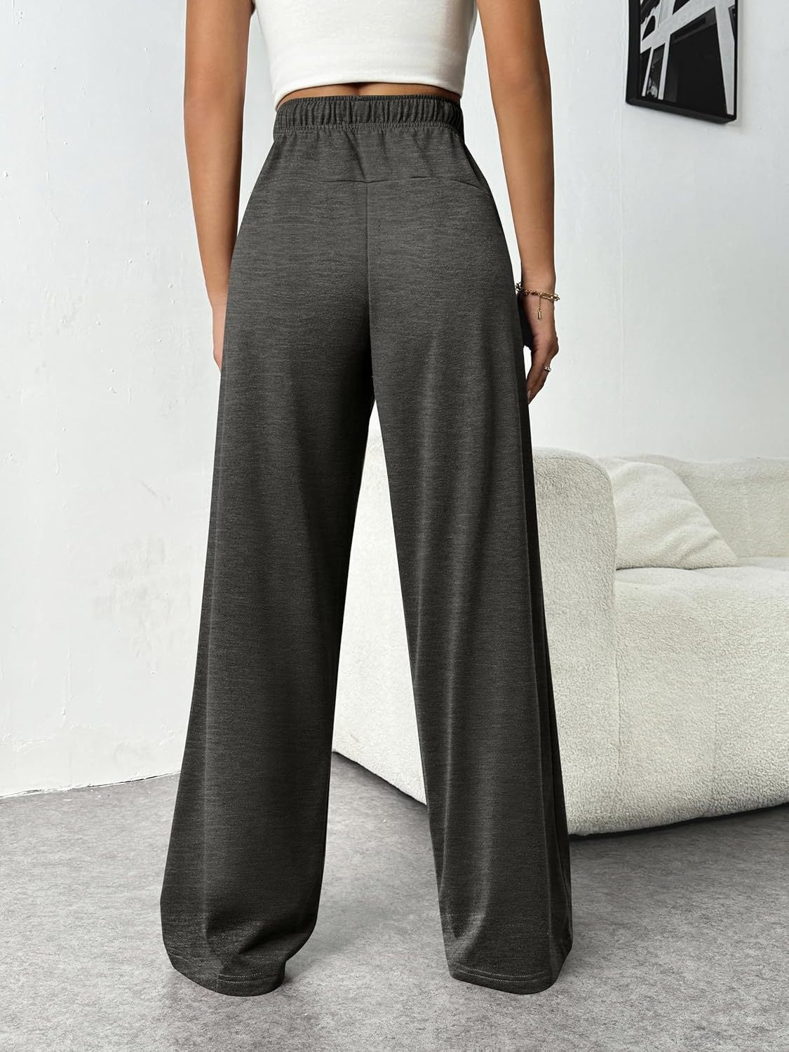 Drawstring Wide-Leg Pants