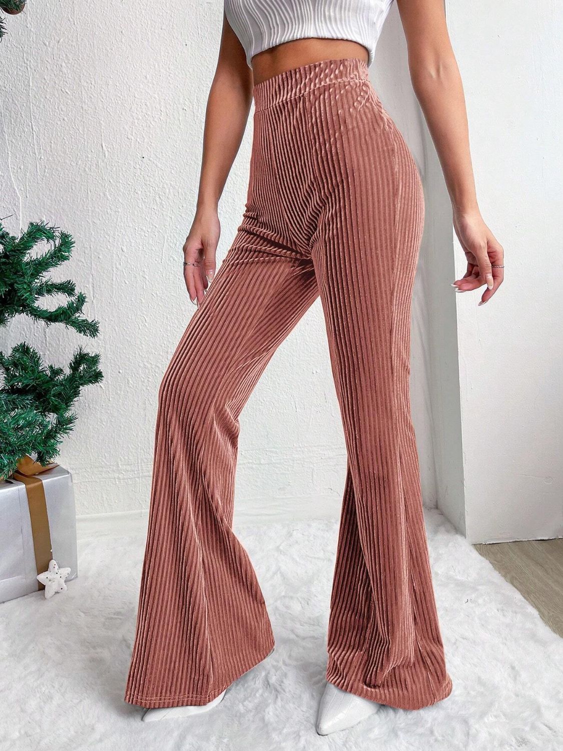 High-Waist Flare Pants