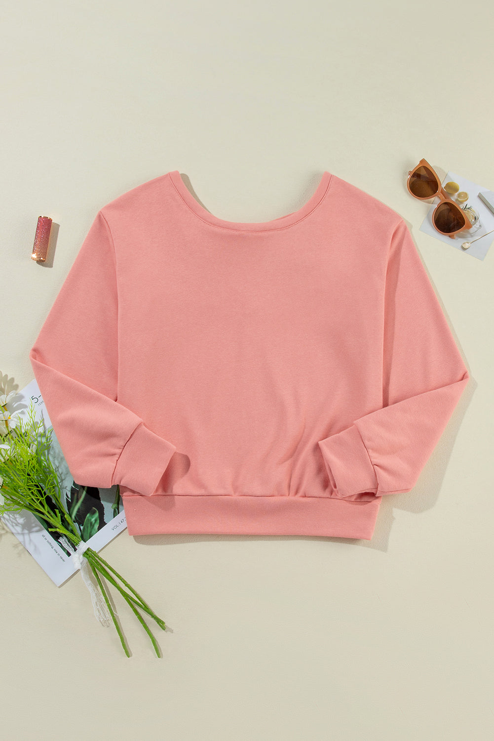 Bow Cutout Sweatshirt