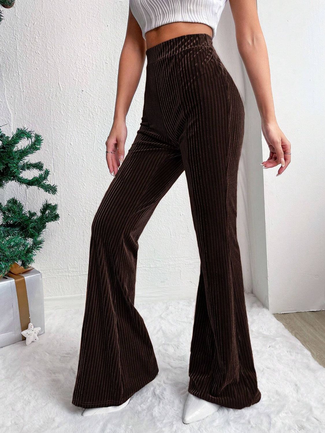 High-Waist Flare Pants