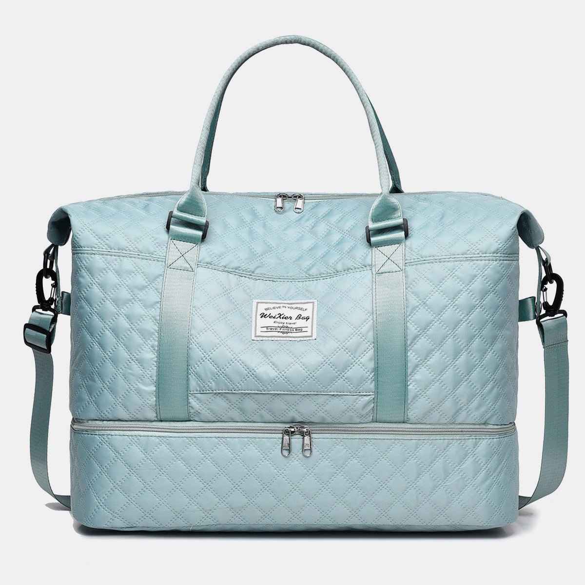 Diamond Grid Oversize Travel Bag