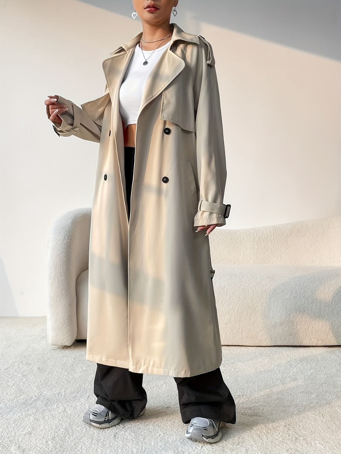 Longline Trench Coat