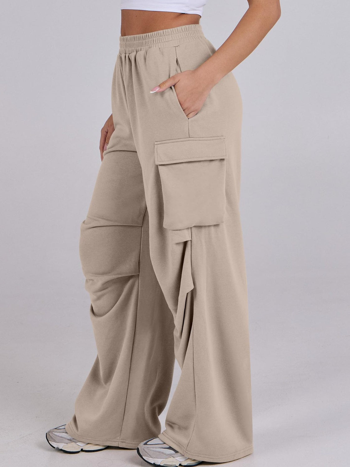 Wide-Leg Pants with Pockets