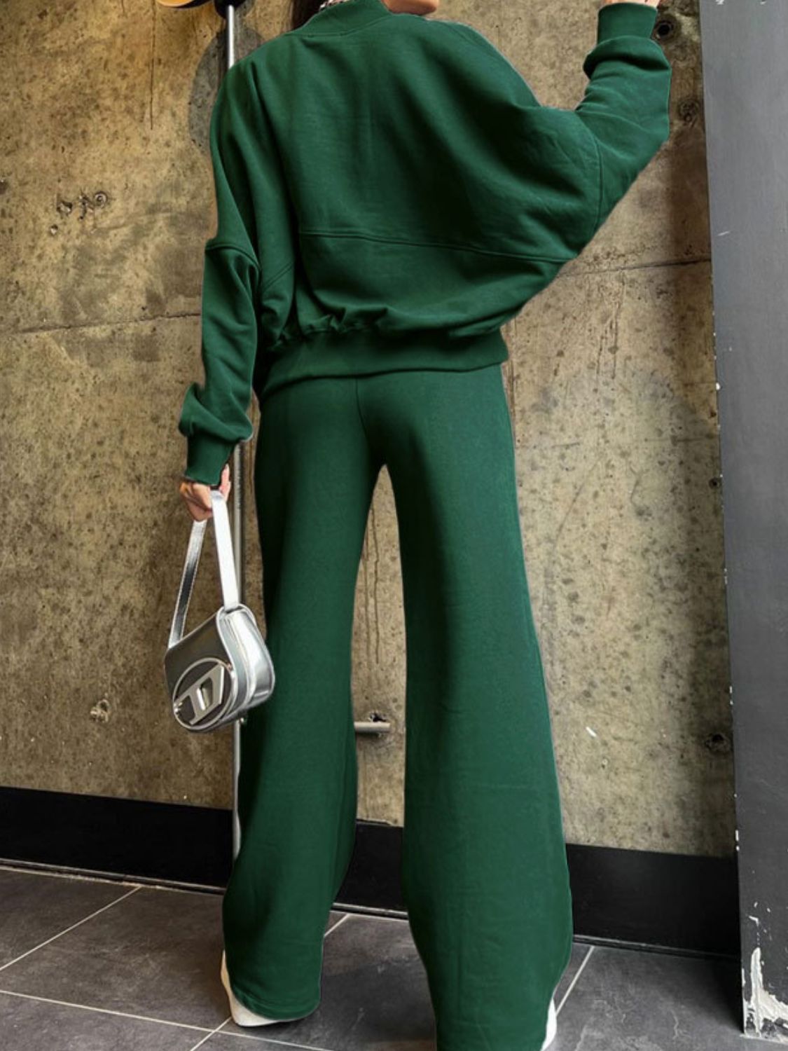 Zip-Up Top & Drawstring Pants Set