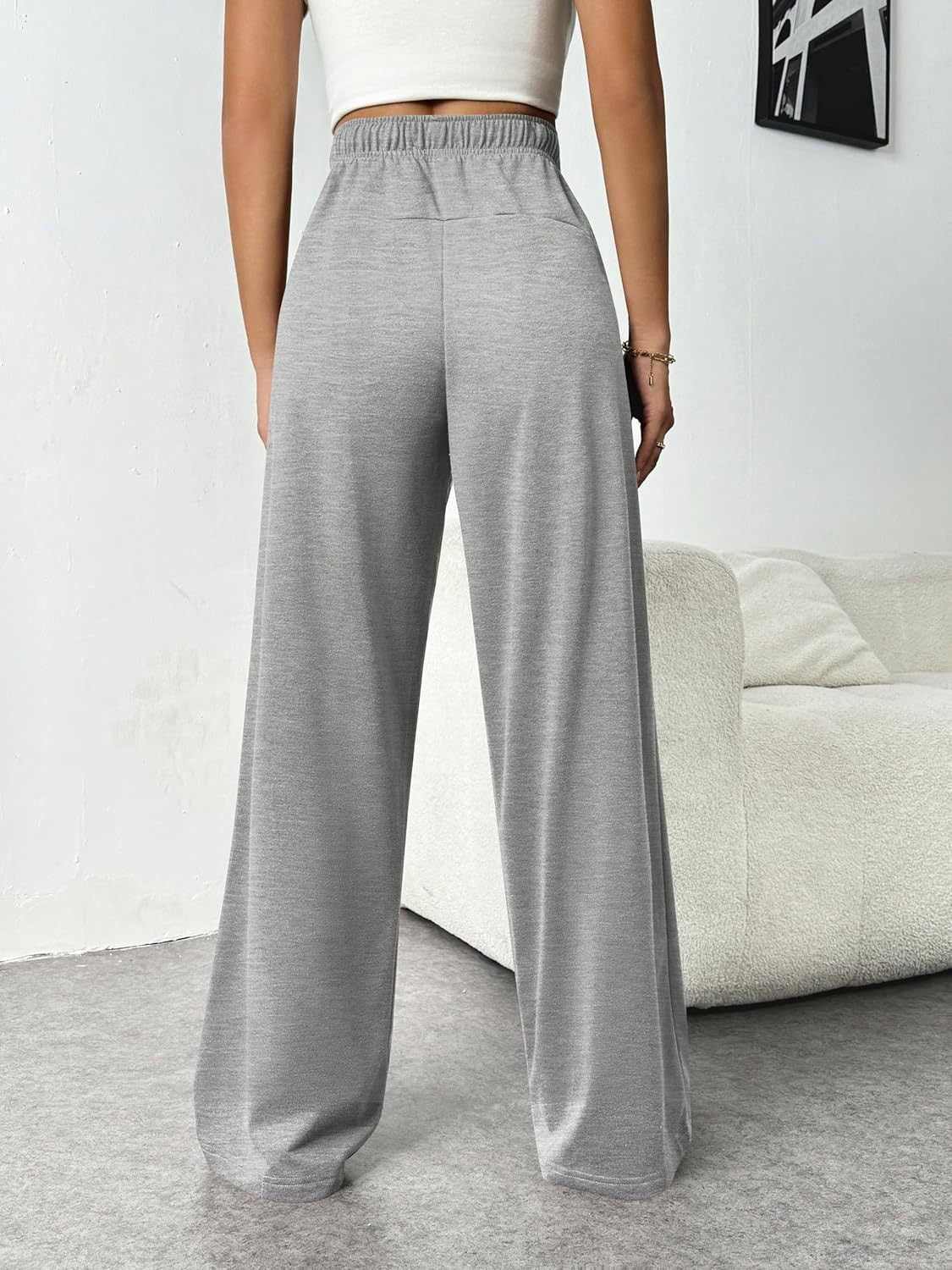 Drawstring Wide-Leg Pants