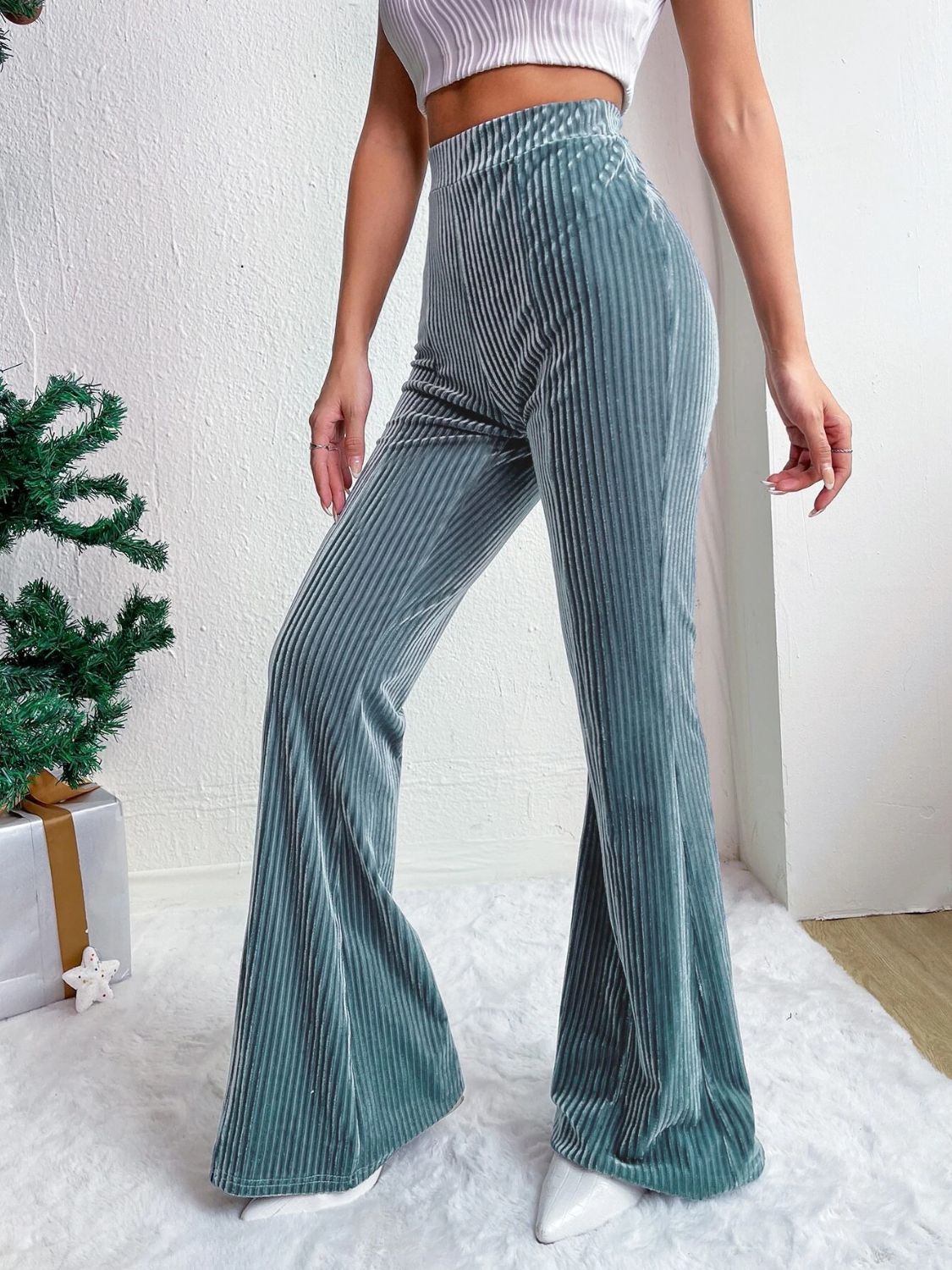 High-Waist Flare Pants