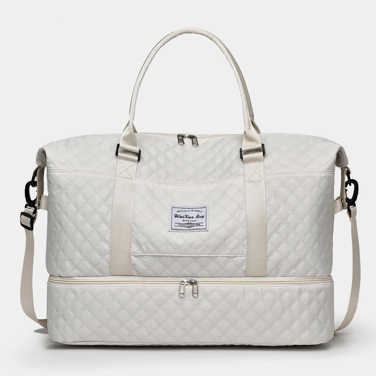 Diamond Grid Oversize Travel Bag