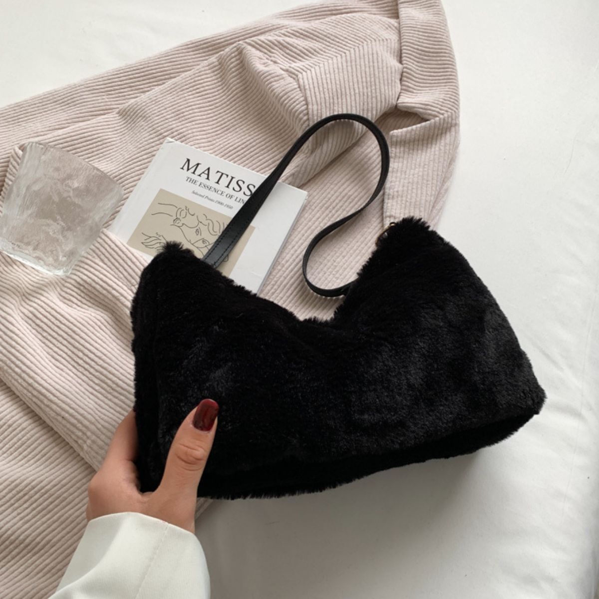 Faux Fur Shoulder Bag