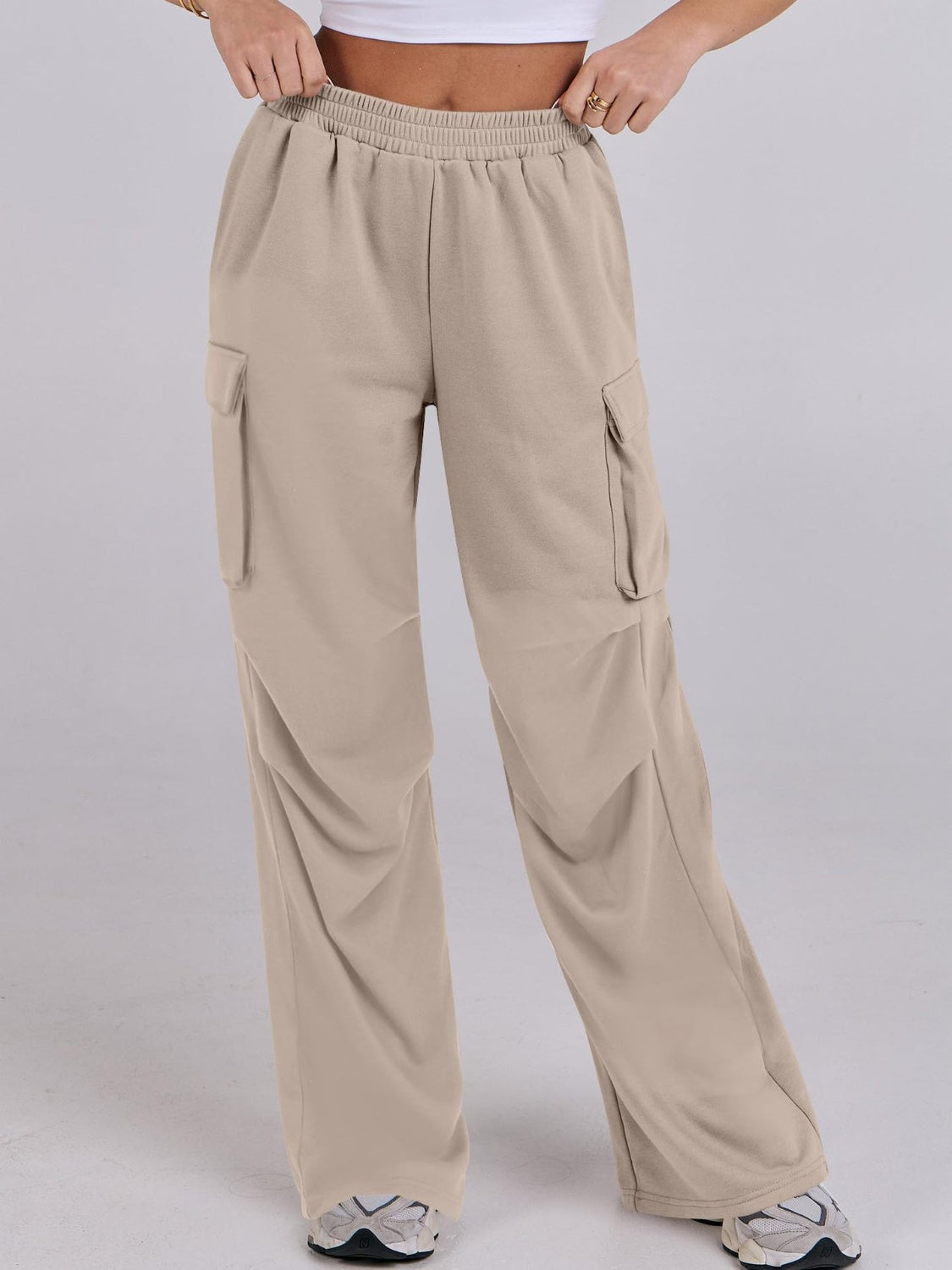 Wide-Leg Pants with Pockets