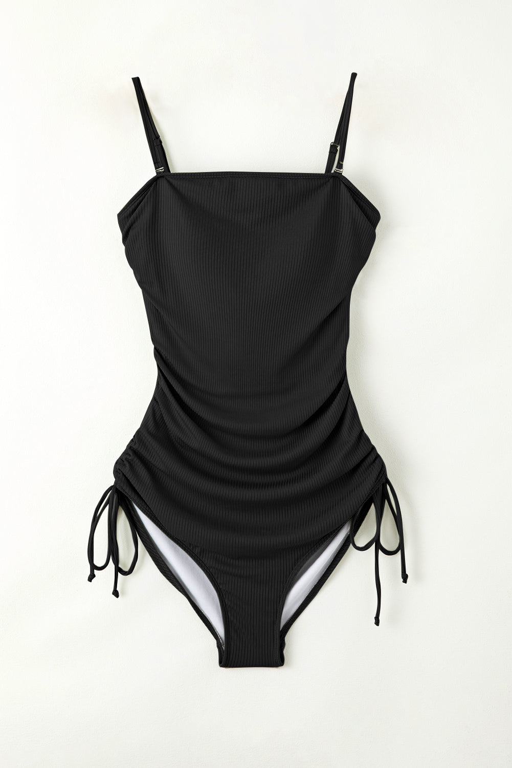 Drawstring Spaghetti Strap Swimsuit