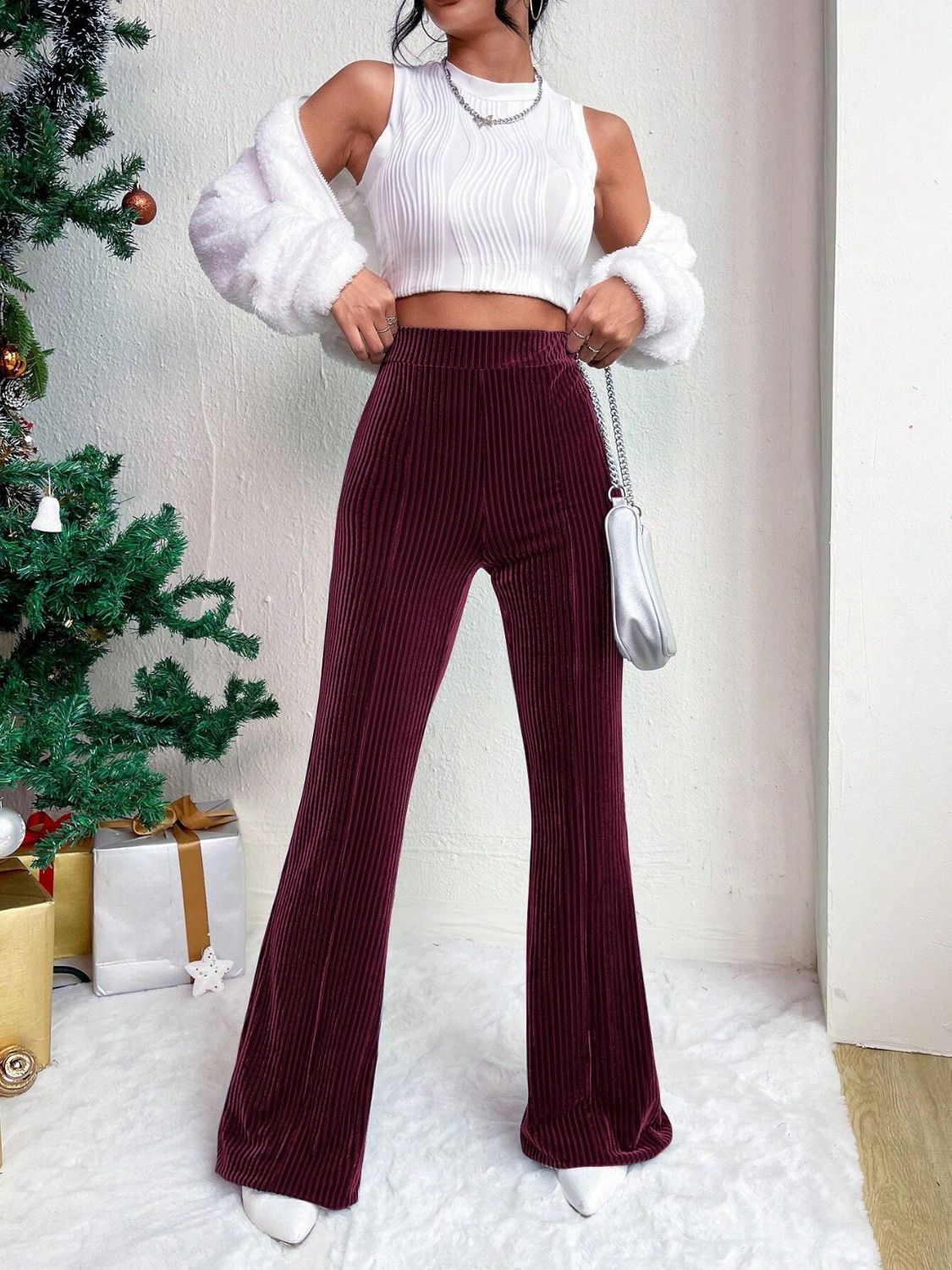 High-Waist Flare Pants