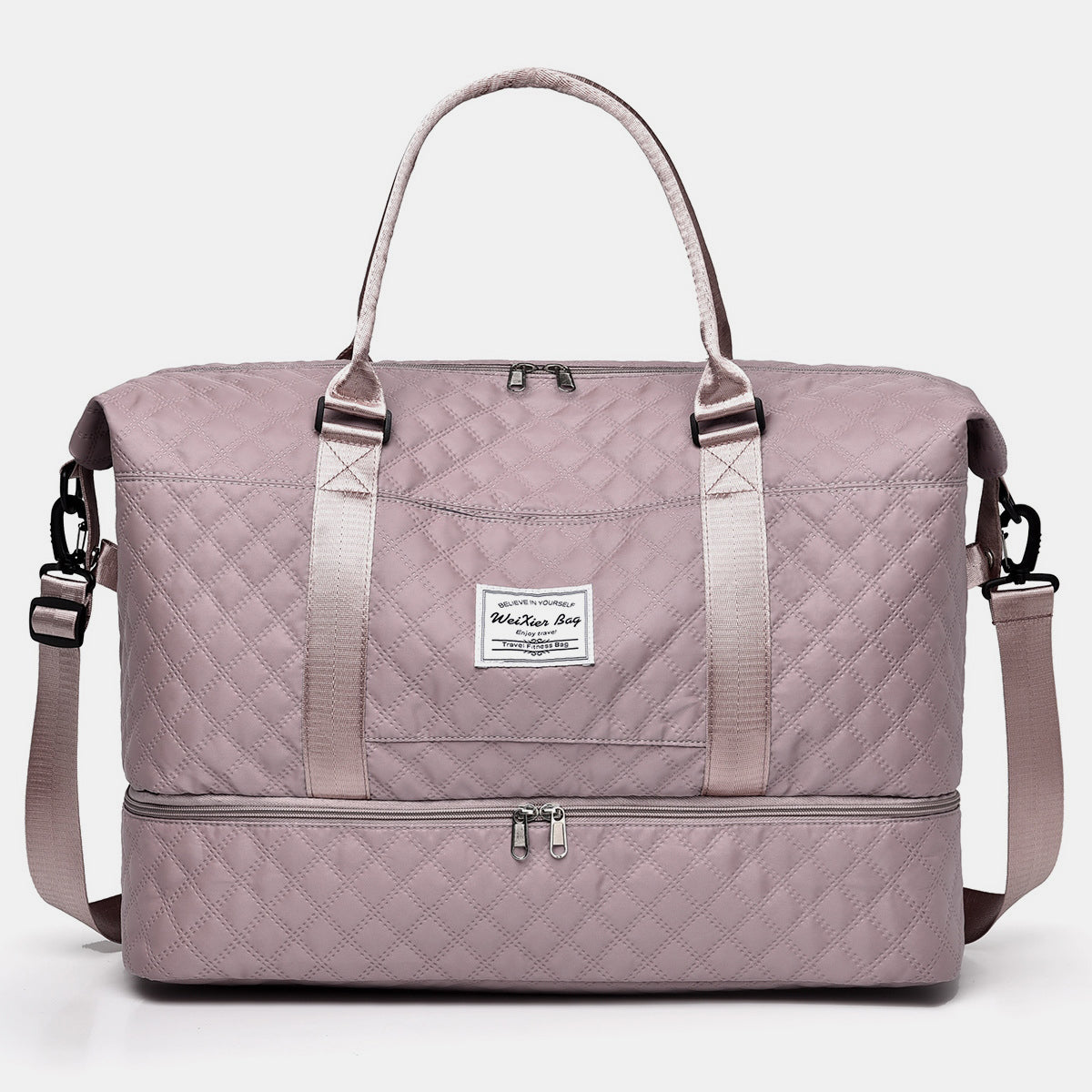 Diamond Grid Oversize Travel Bag