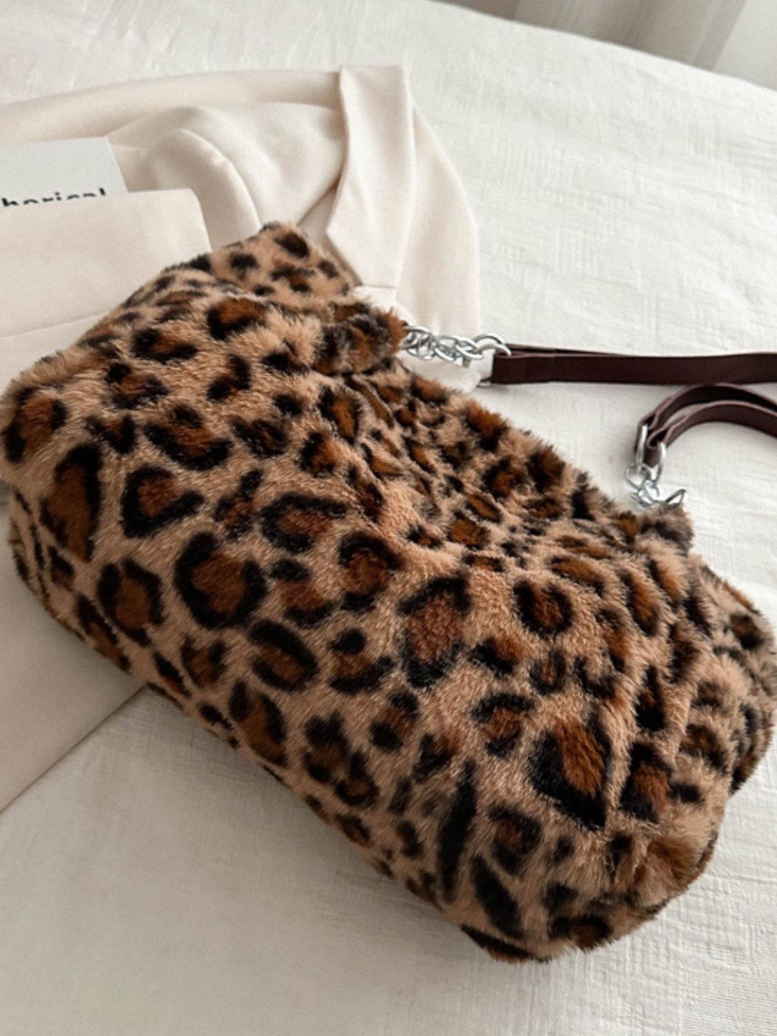 Faux Fur Leopard Bag