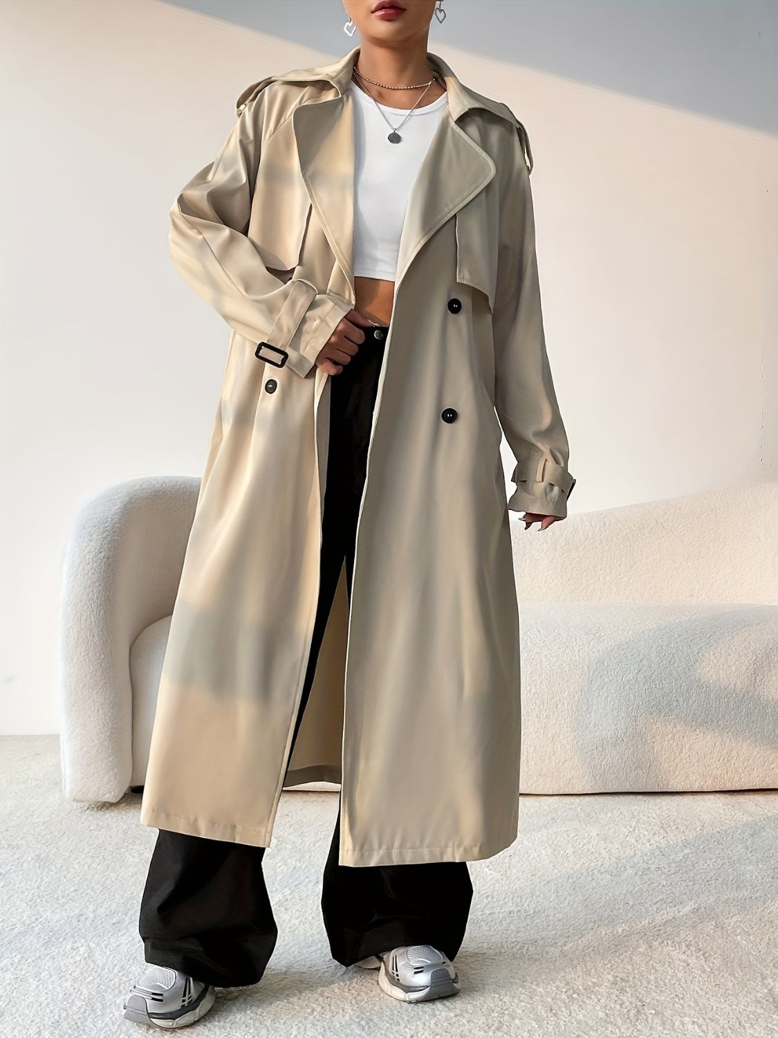 Longline Trench Coat