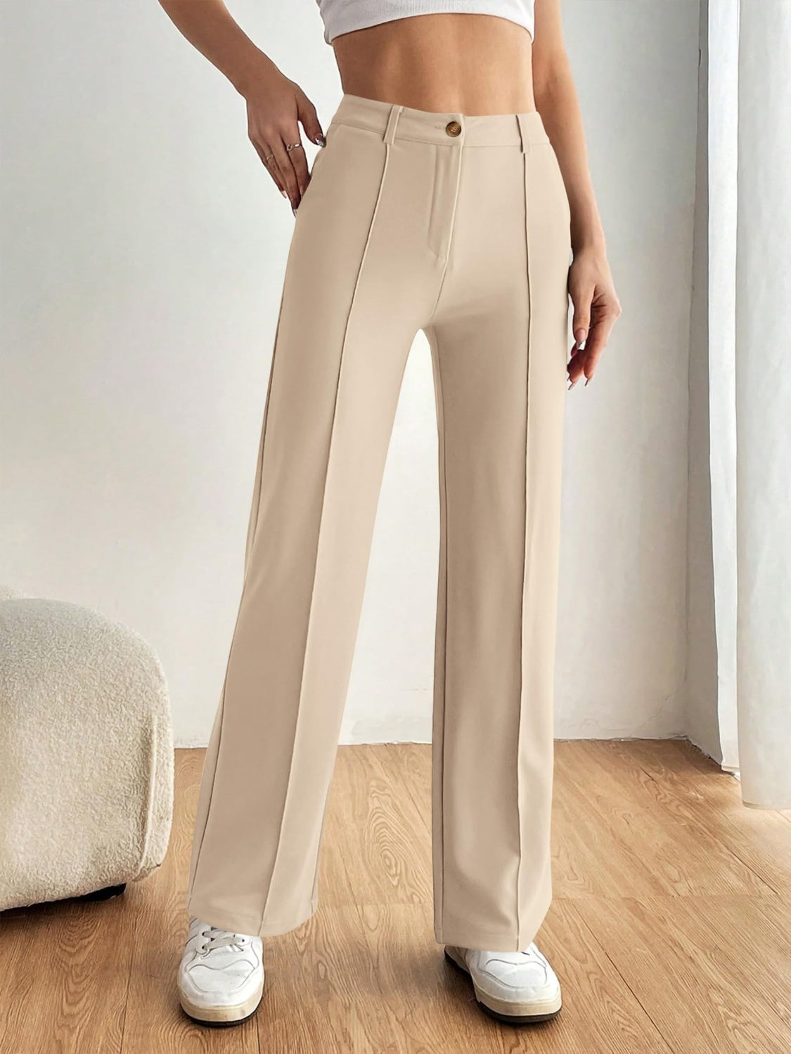 High-Waist Wide-Leg Pants