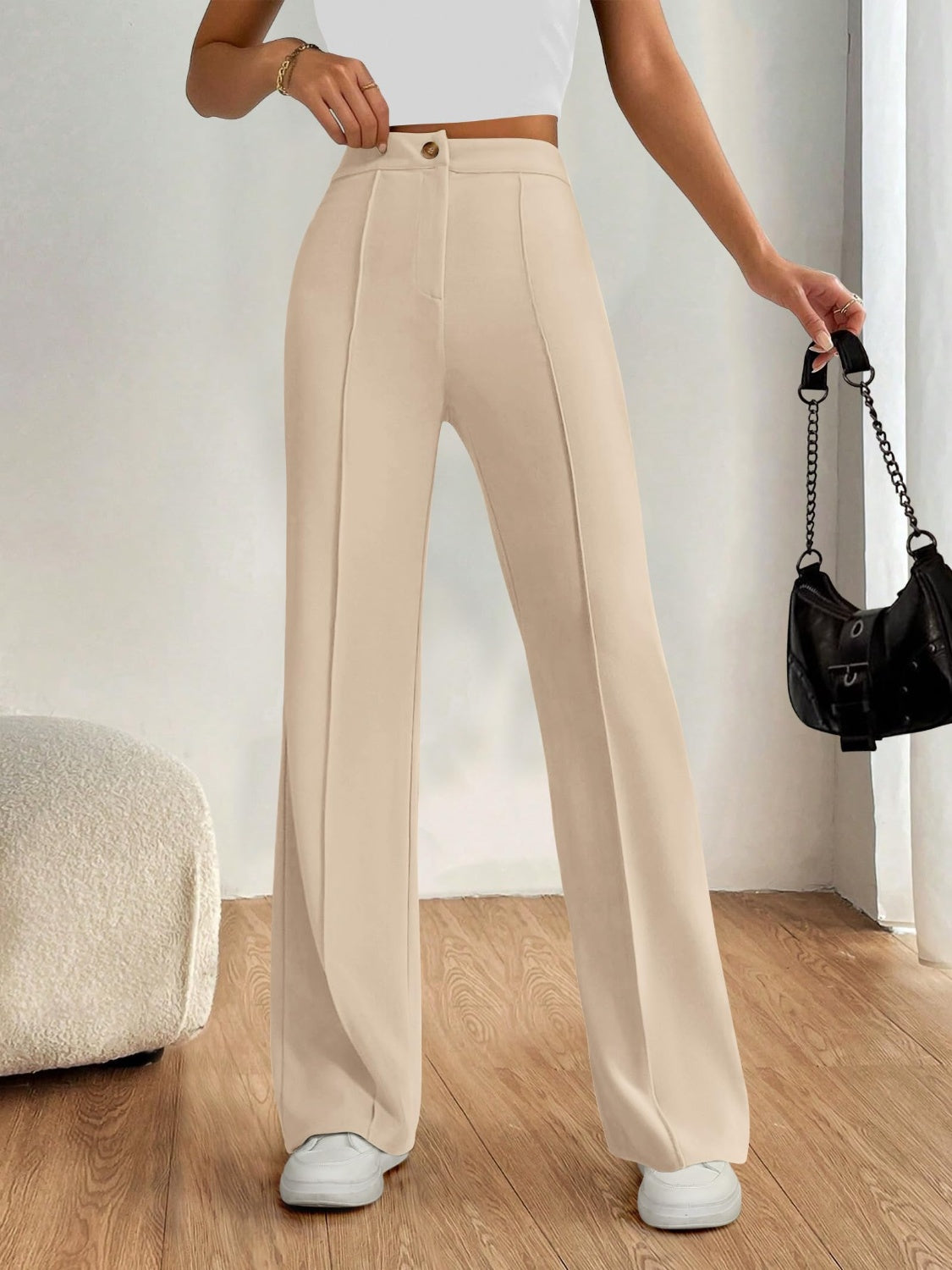 High-Waist Wide-Leg Pants