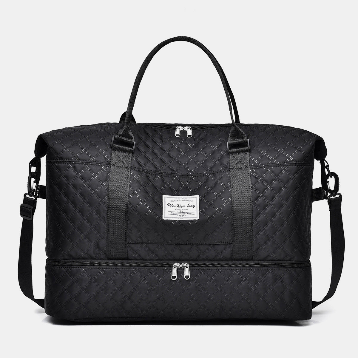 Diamond Grid Oversize Travel Bag