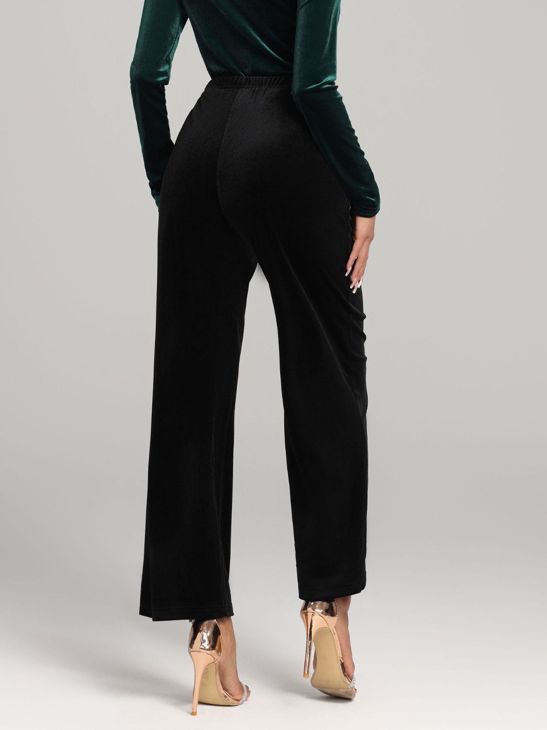 Wide-Leg High-Waist Pants