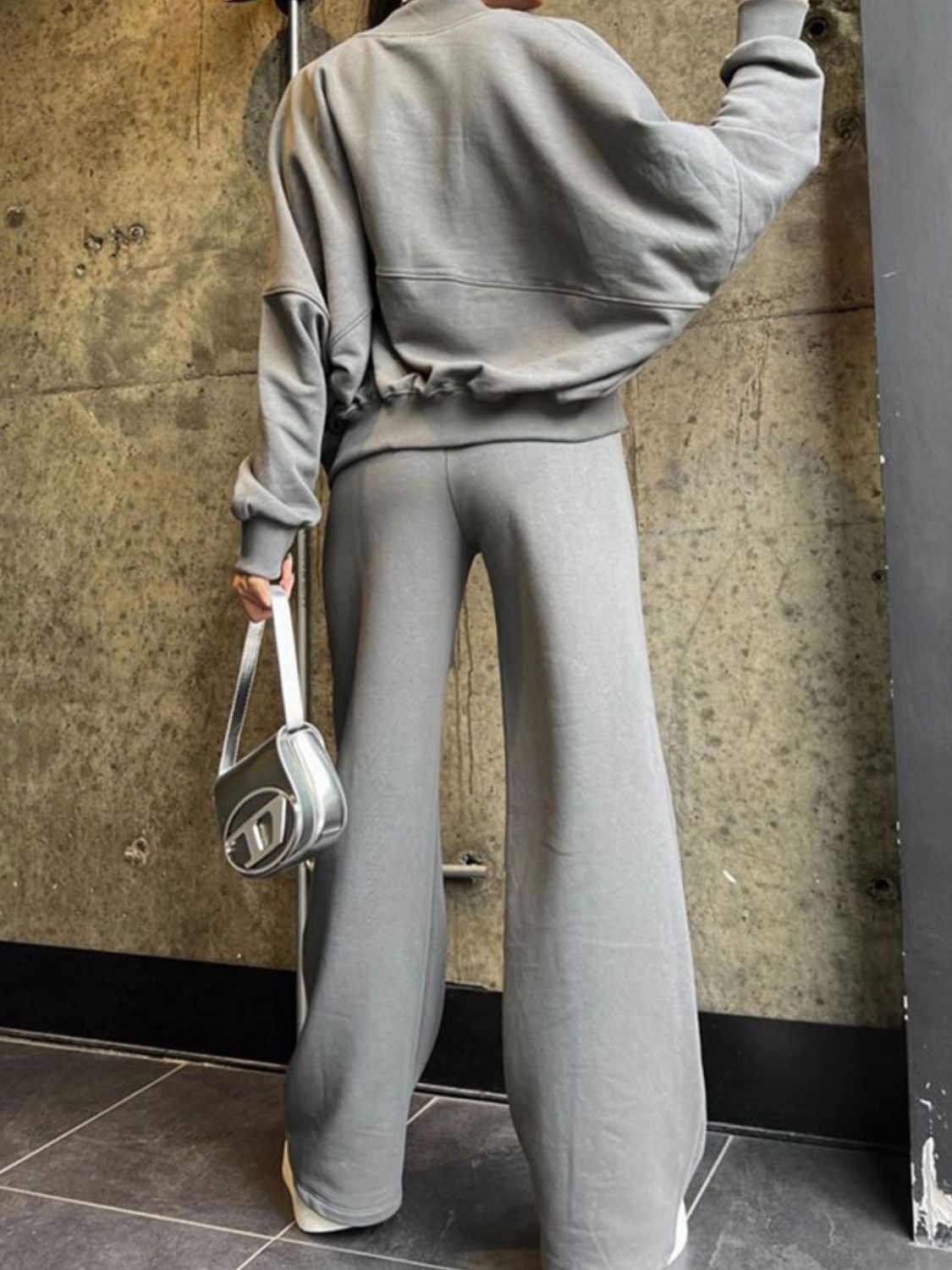 Zip-Up Top & Drawstring Pants Set