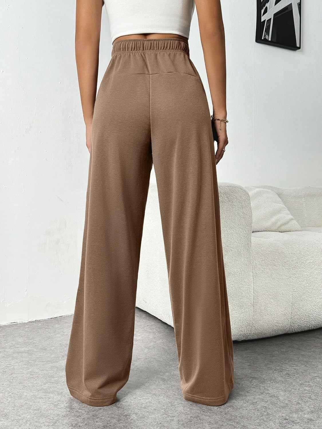 Drawstring Wide-Leg Pants