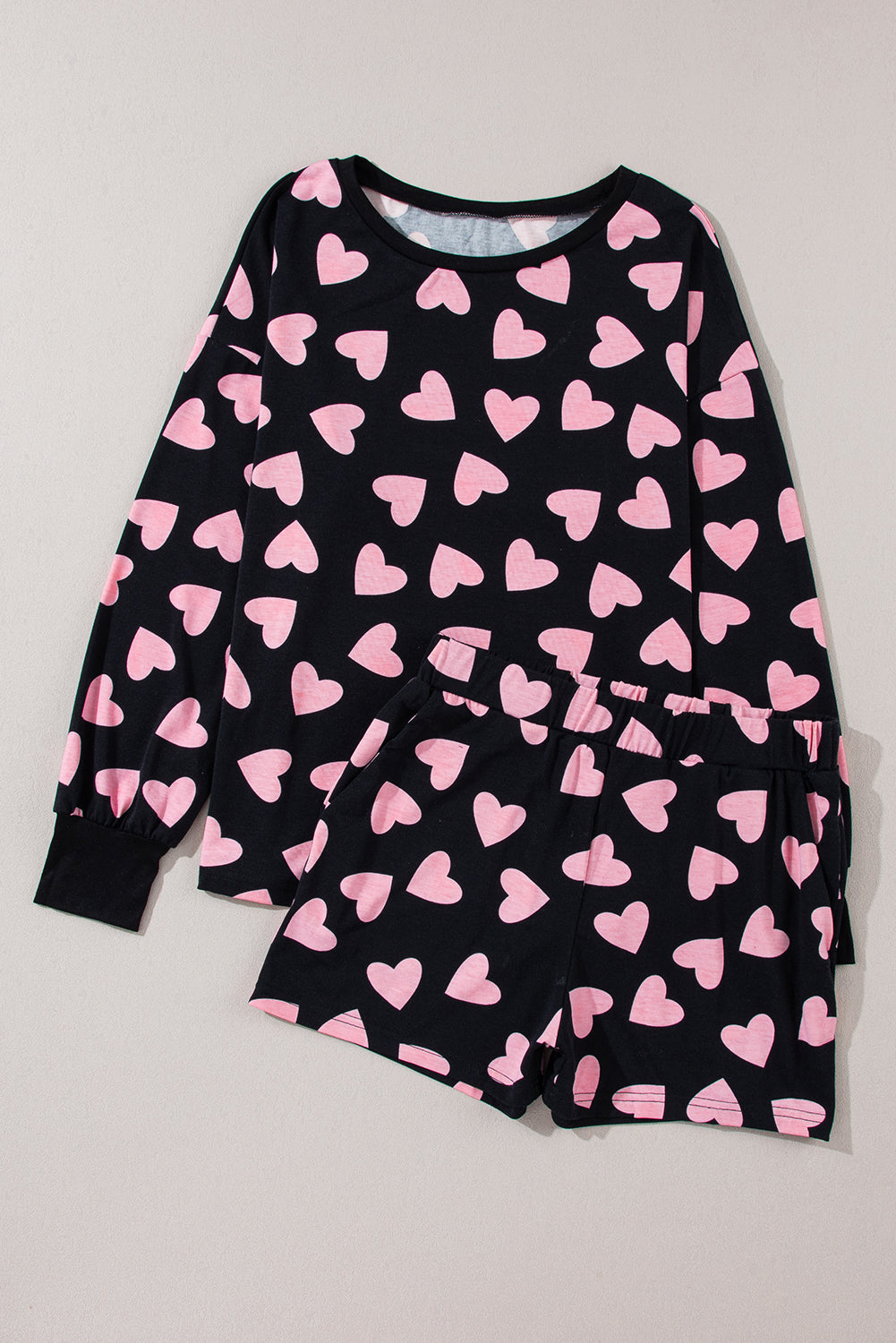 Heart Print Lounge Set