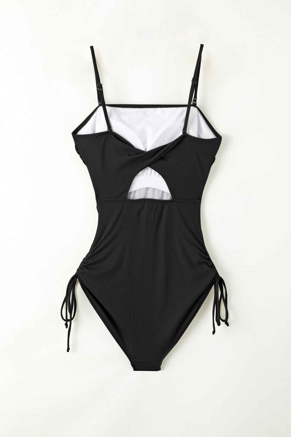 Drawstring Spaghetti Strap Swimsuit