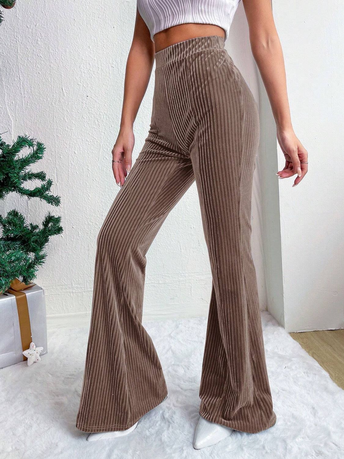 High-Waist Flare Pants