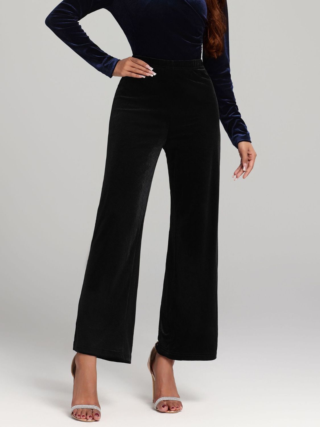 Wide-Leg High-Waist Pants