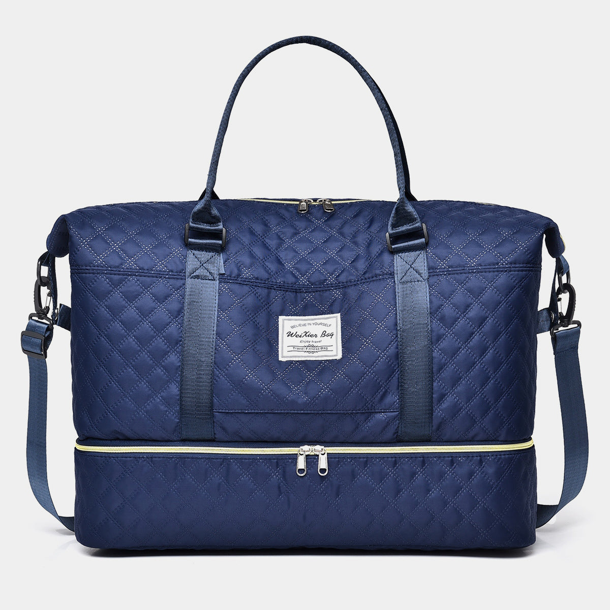 Diamond Grid Oversize Travel Bag