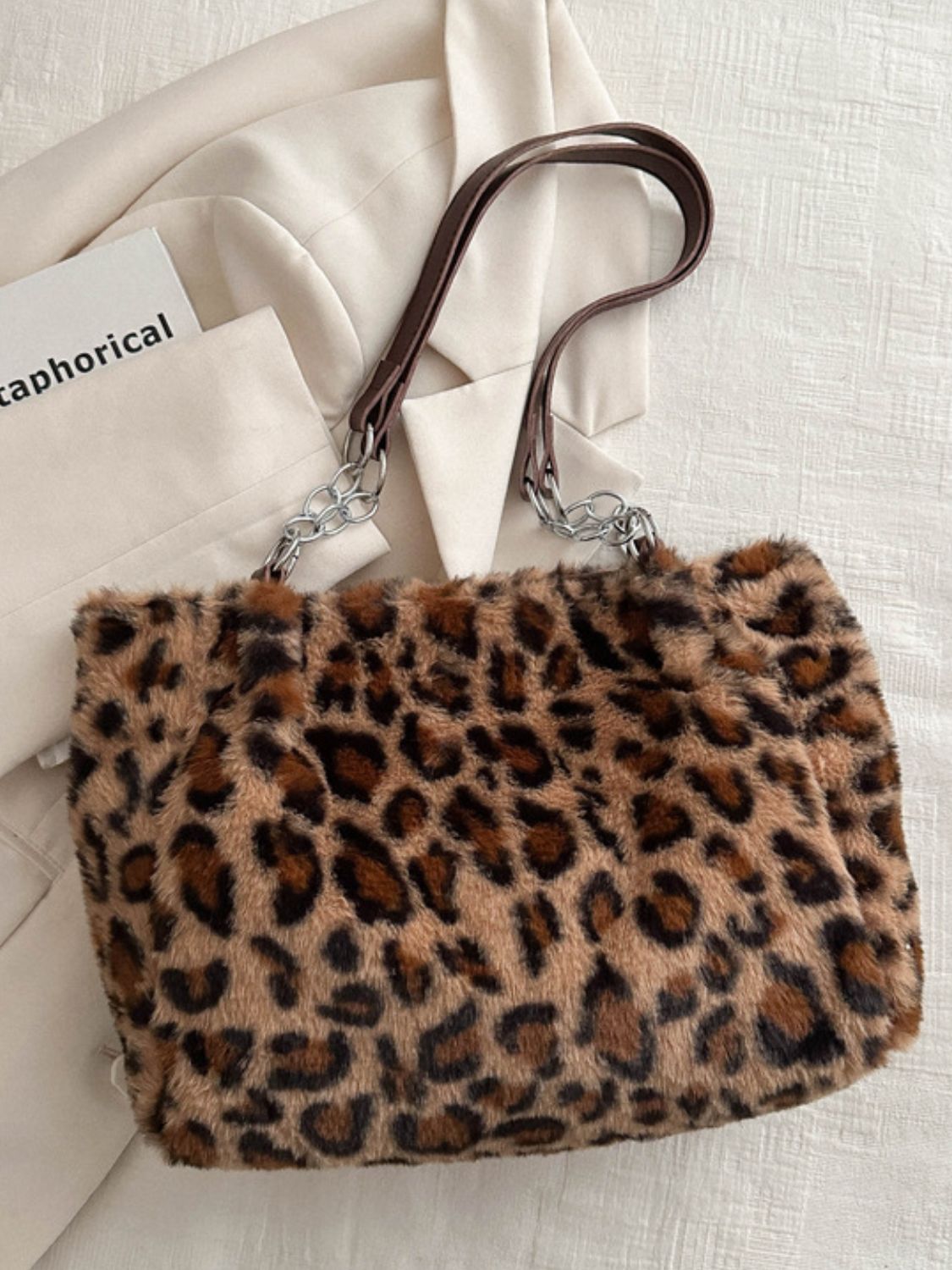 Faux Fur Leopard Bag