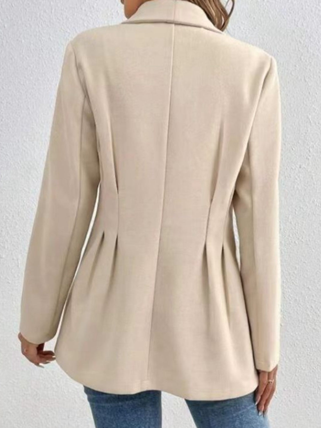 One-Button Long Sleeve Blazer