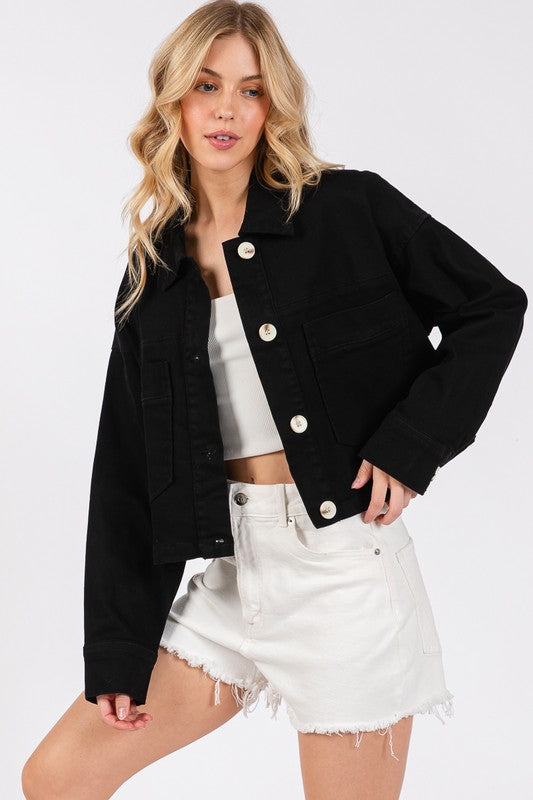 Cropped Denim Jacket