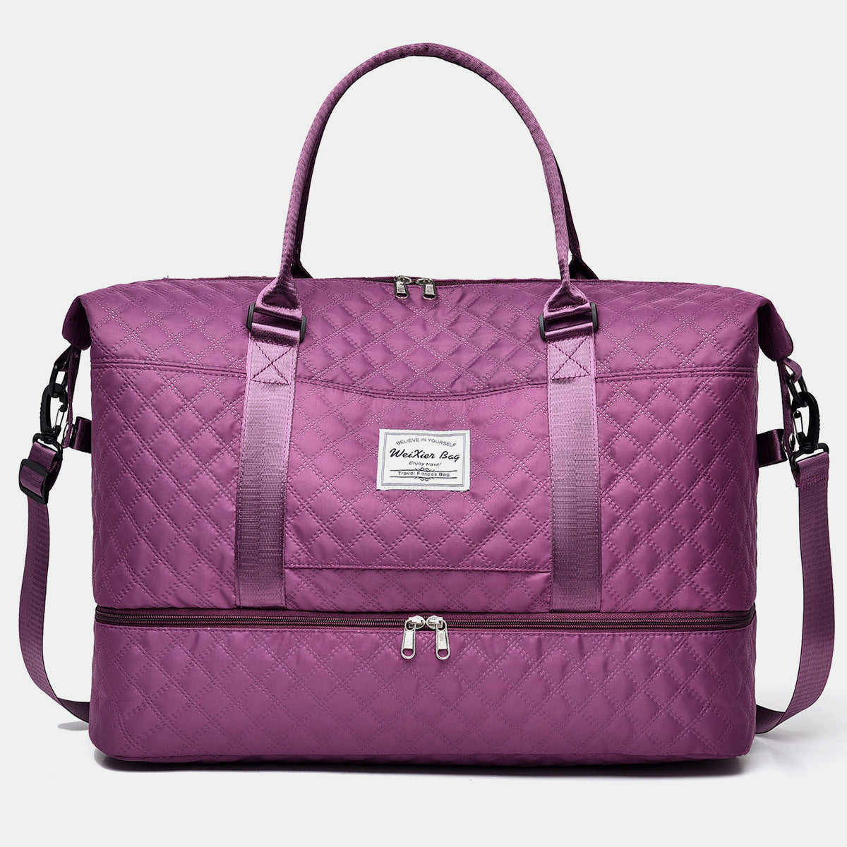 Diamond Grid Oversize Travel Bag