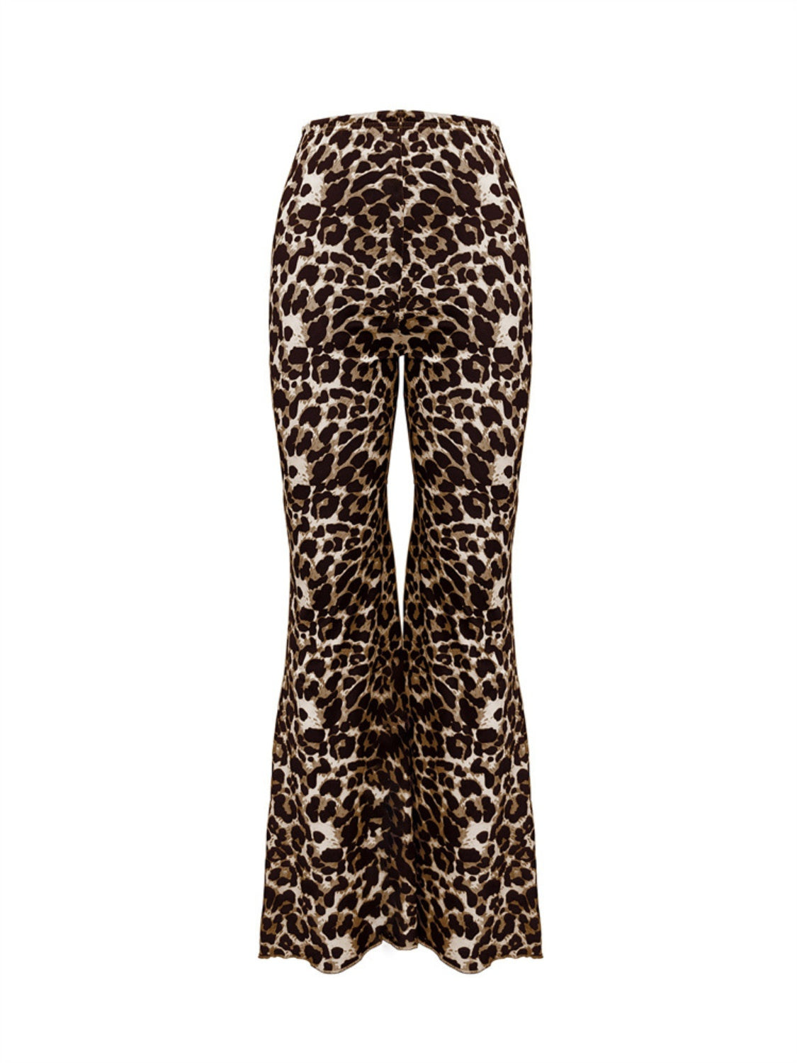 Leopard Print Flare Pants