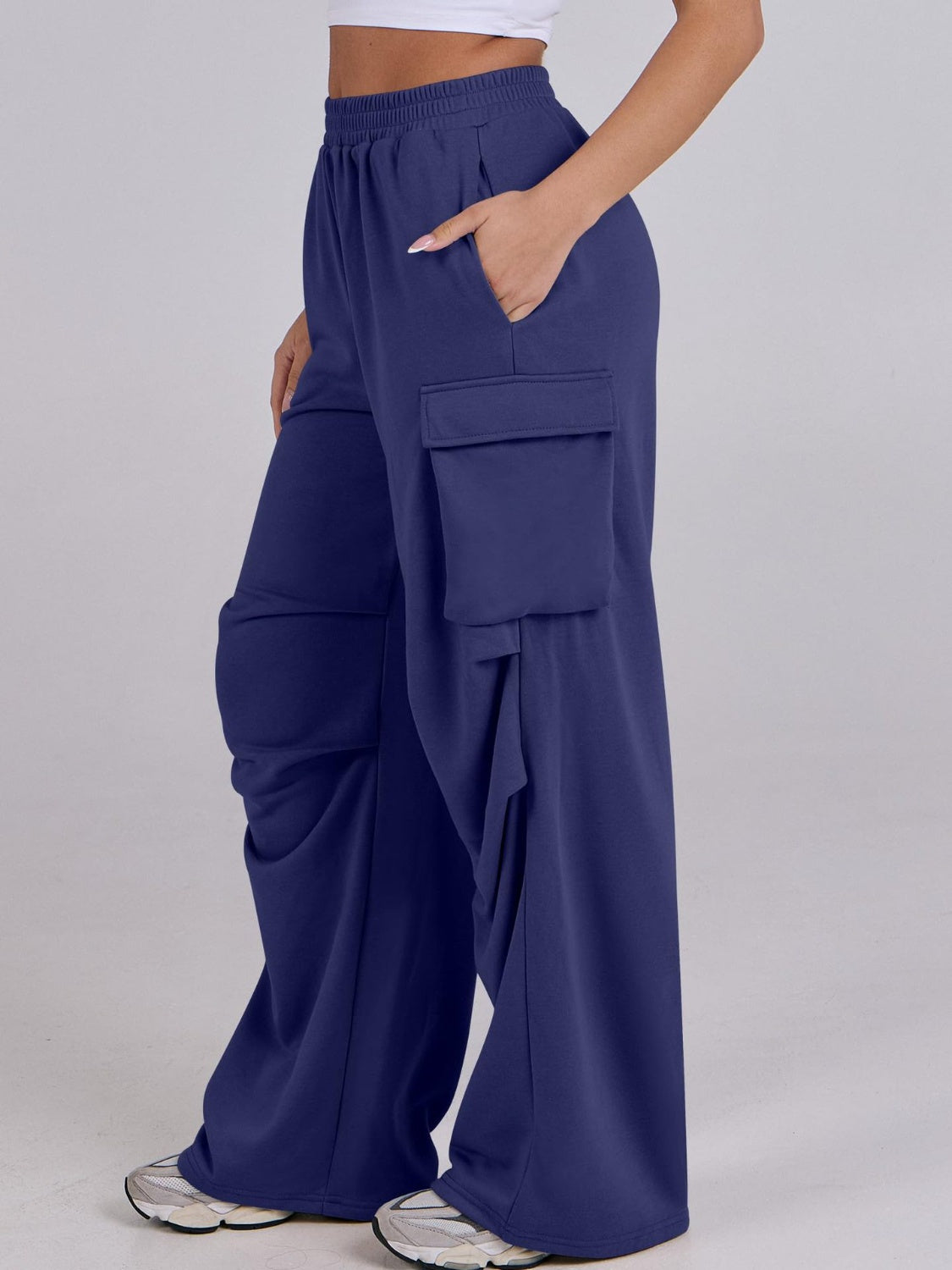 Wide-Leg Pants with Pockets