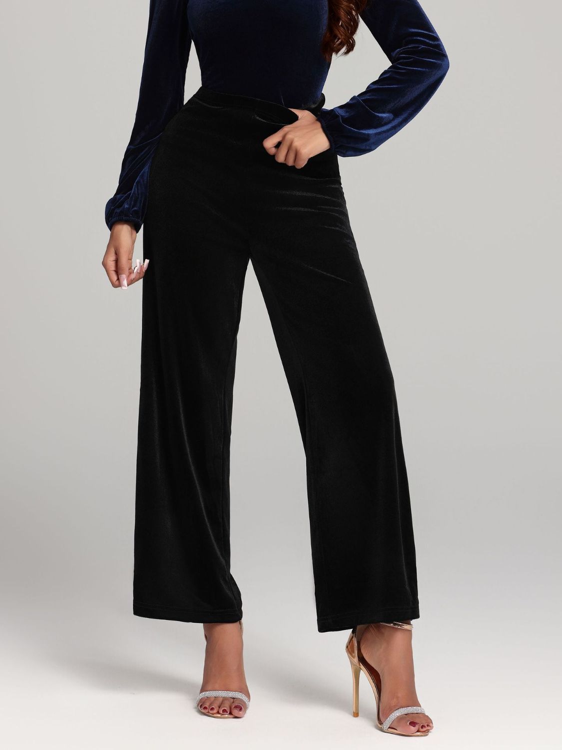 Wide-Leg High-Waist Pants