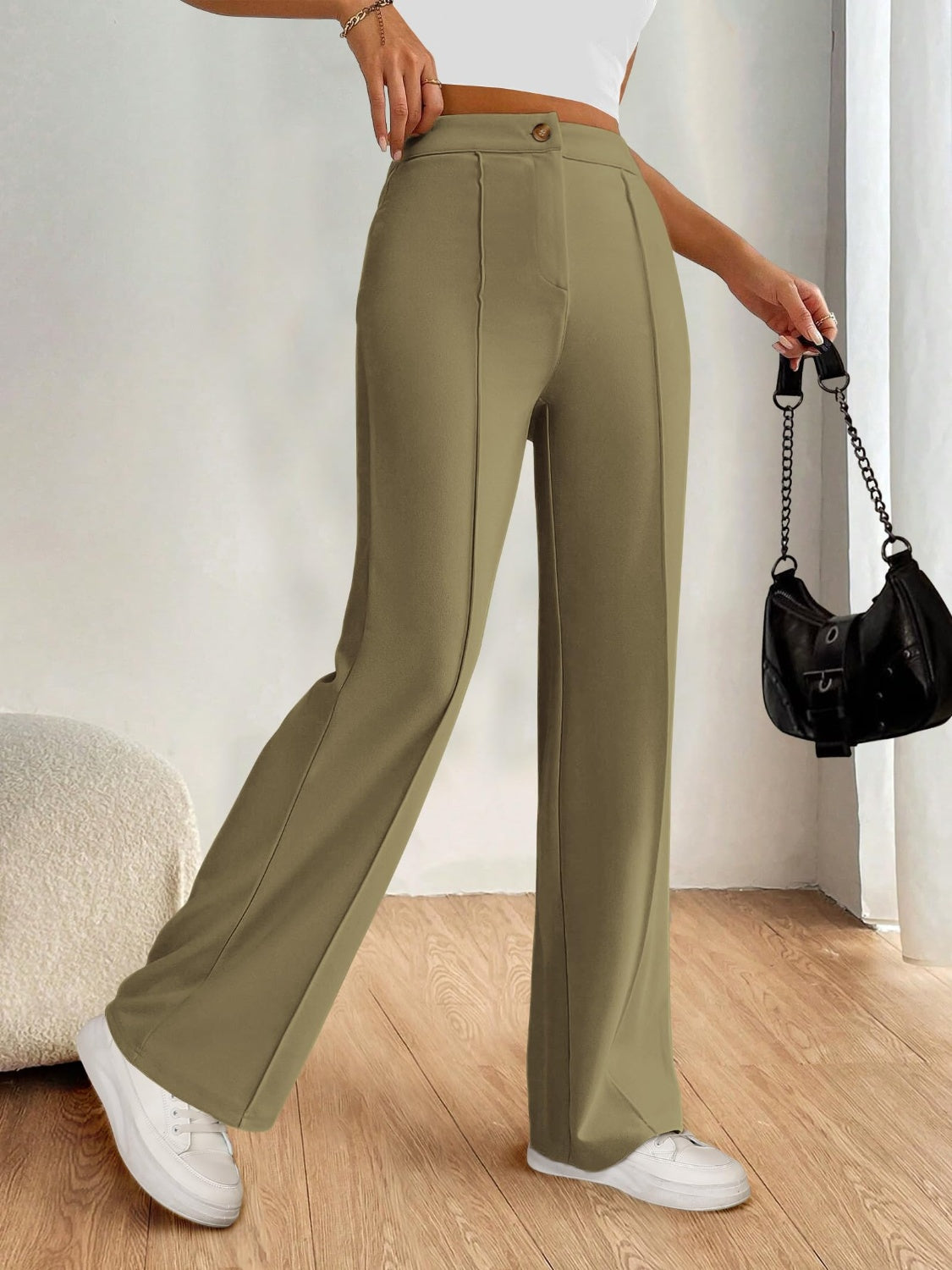 High-Waist Wide-Leg Pants