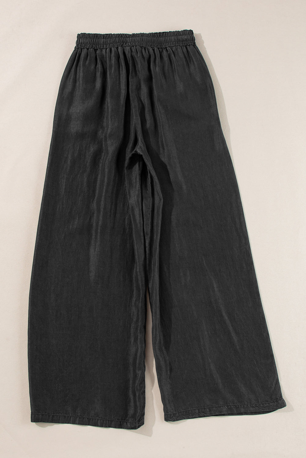 Drawstring Wide-Leg Jeans