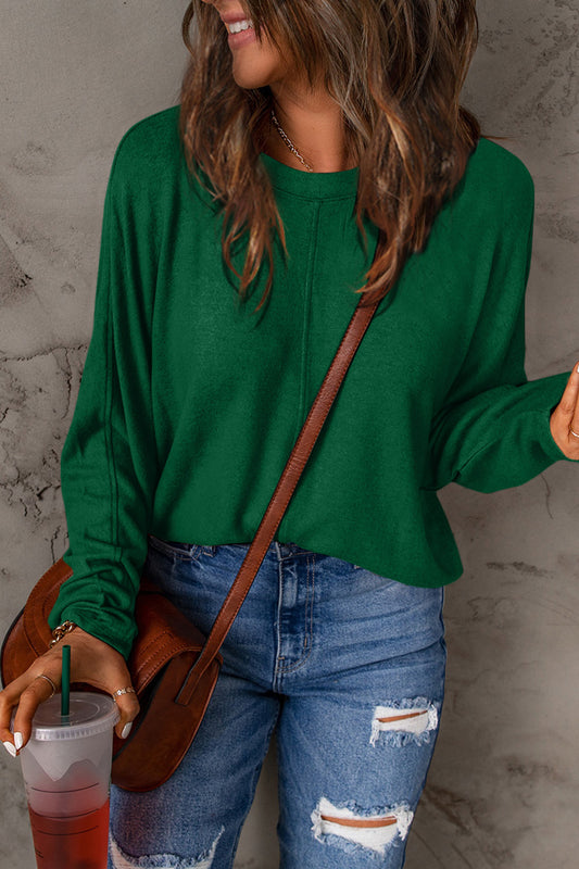 Basic Round Neck Long Sleeve Tee