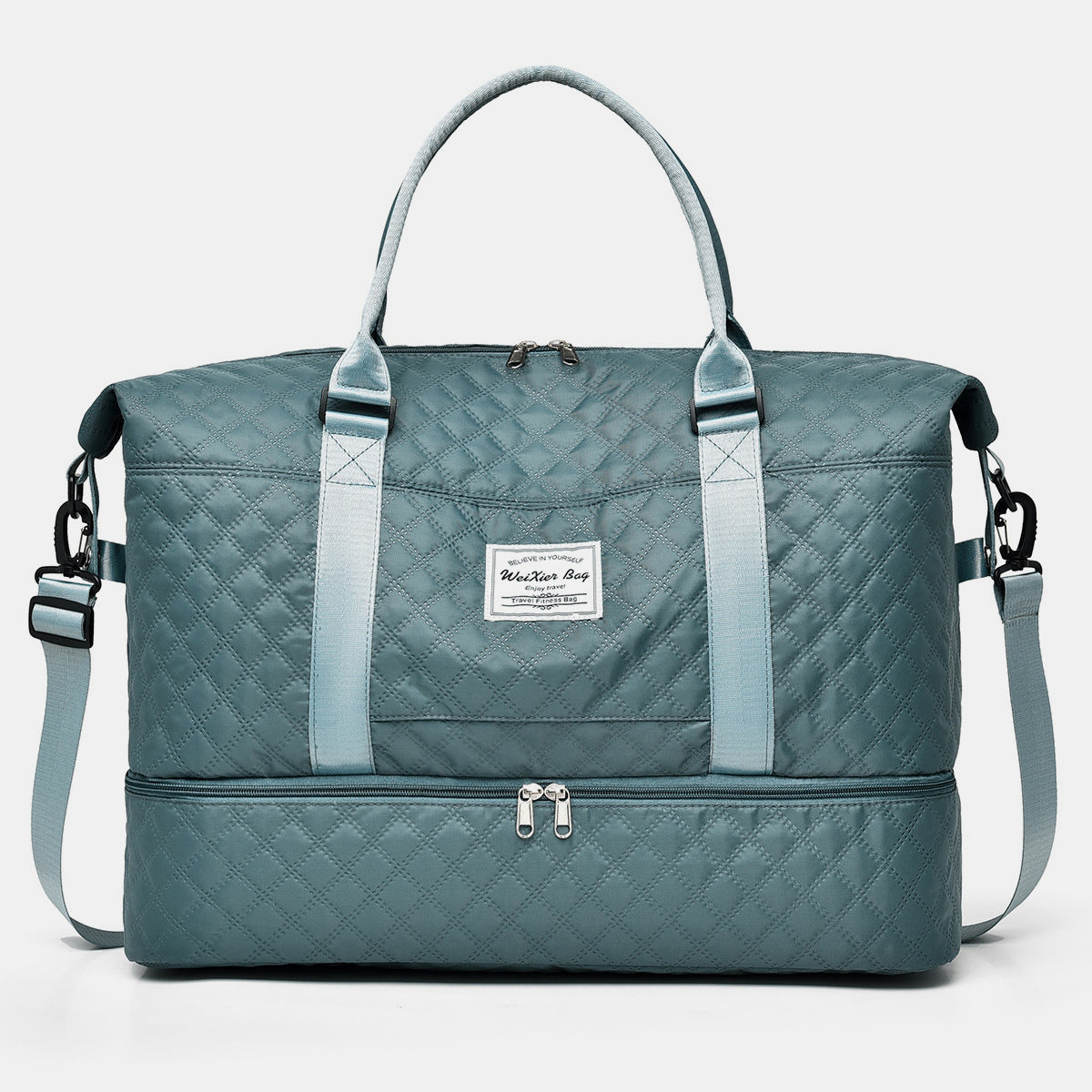 Diamond Grid Oversize Travel Bag