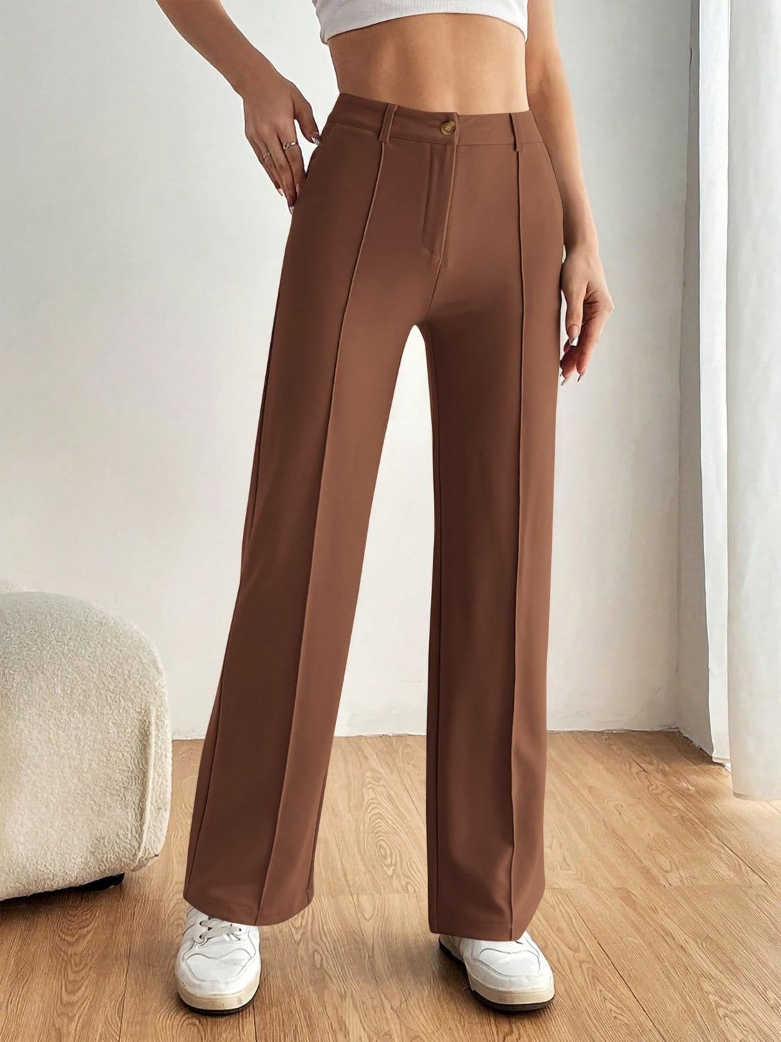 High-Waist Wide-Leg Pants