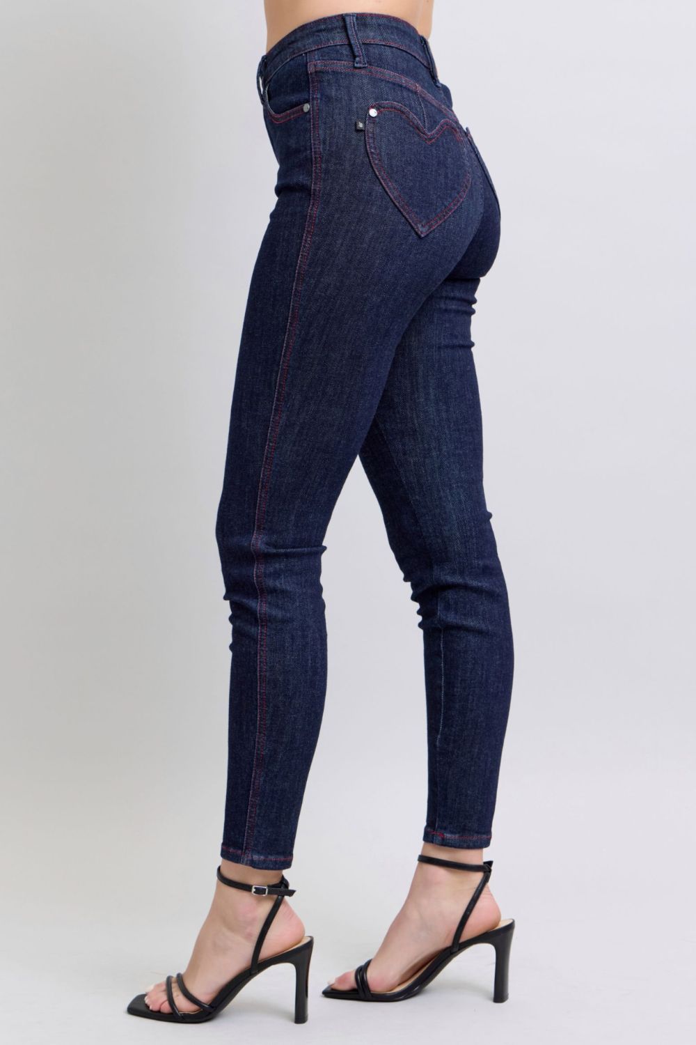 Heart Pocket Skinny Jeans