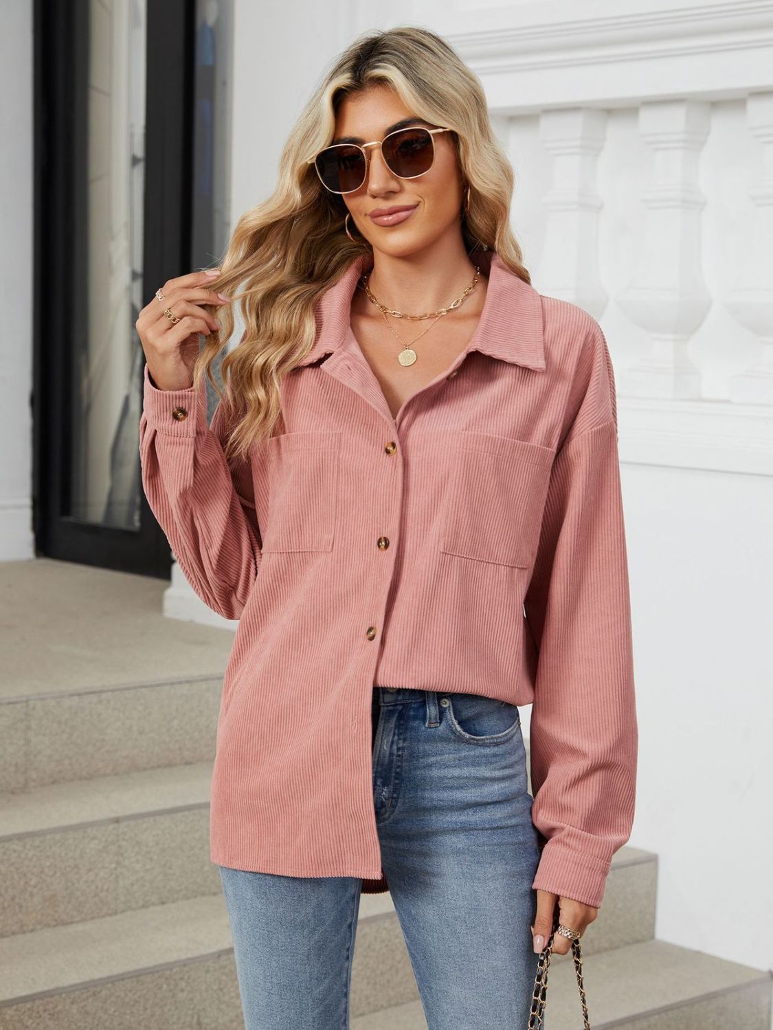 Button-Up Pocket Shirt